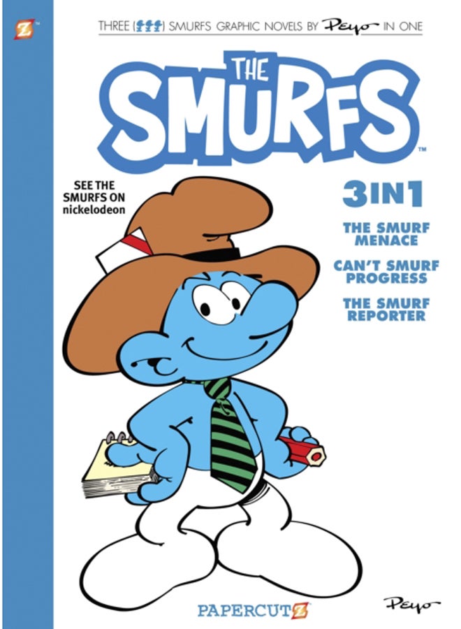 Smurfs 3-in-1 Vol. 8 : Collecting 'The Smurf Menace,' 'Can't Smurf Progress,' and 'The Smurf Reporter'