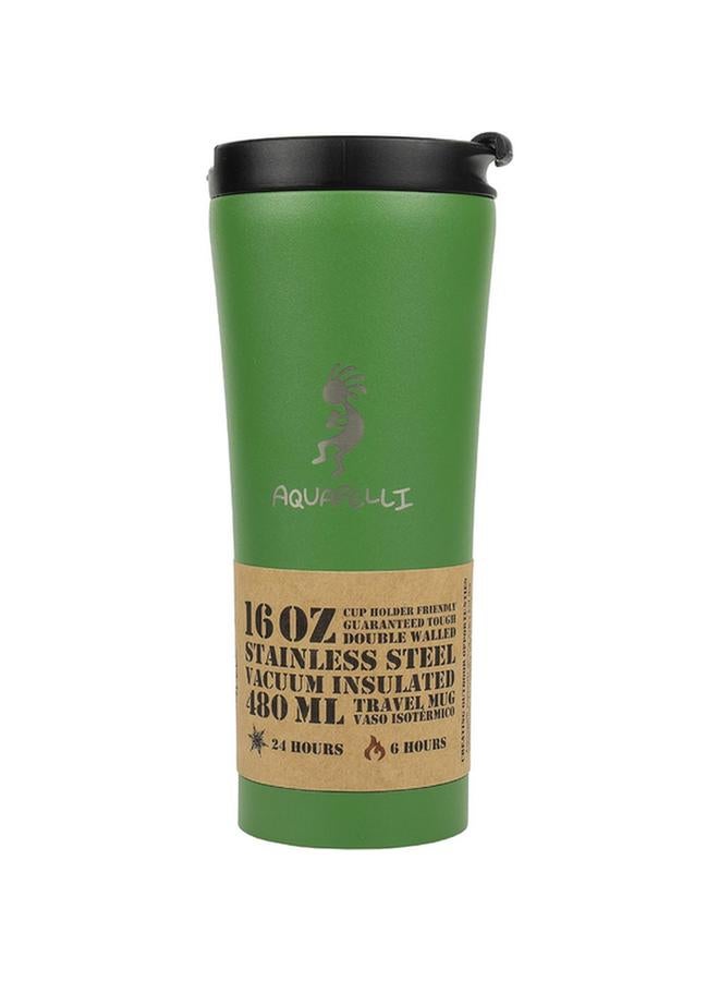 اكوابيلي كوب سفر معزول مزدوج الجدار C116، أخضر صفصاف، 480 مل، 90081 - Image 2
