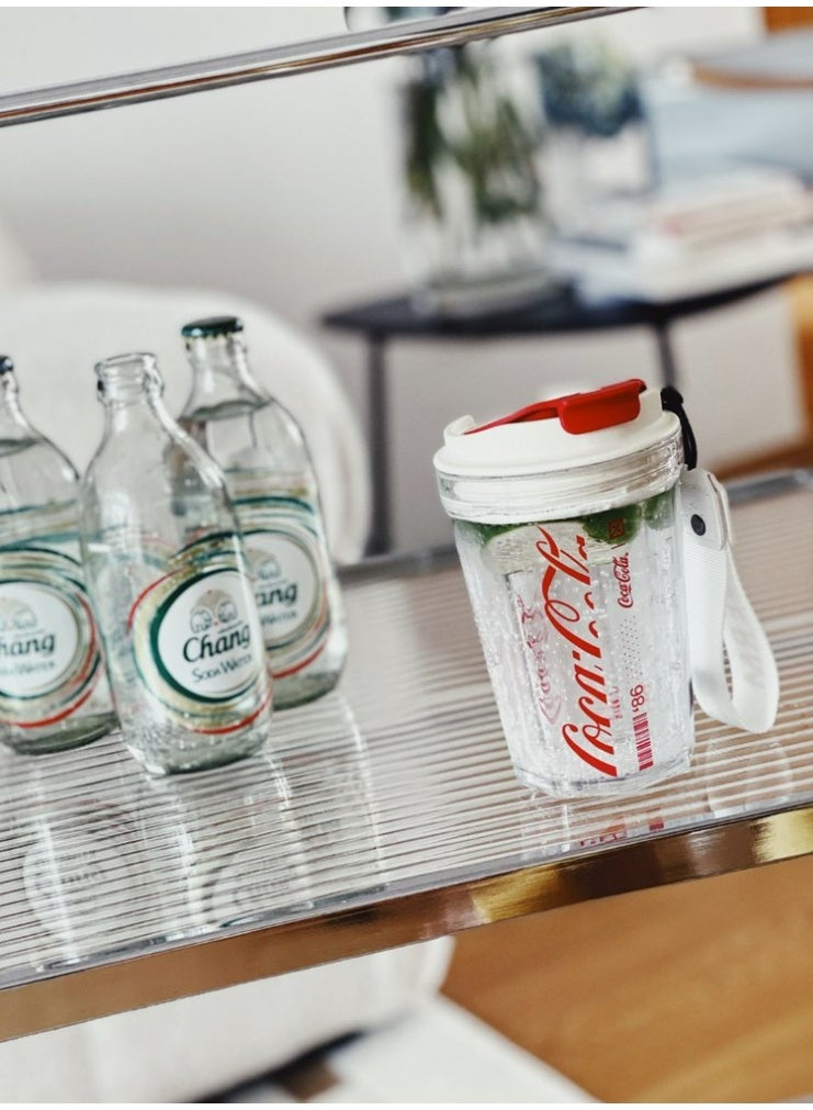 GERM Coca-Cola Octagon Tritan Water Tumbler – Crystal 390ml | GERM | BPA-Free Travel Cup | Official Licensed Coke Design | Leak-Proof & Lightweight - Image 3