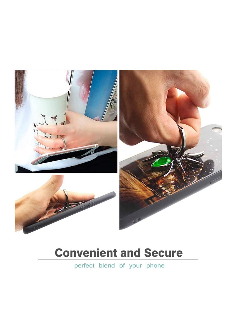 Y&D Glitter Phone Ring Holder with Crystal Stone, KASTWAVE Animal Bling Metal Finger Grip Knob Loop, Diamond Stand for Smartphone - Pink - Image 2