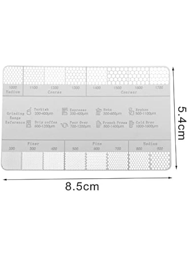 Coffee Ground Measuring Rulers, Coffee Ground Comparison Marker Coffee Powder Size Scale for Coffee Maker Home Cafes Bars, Style A - Image 3