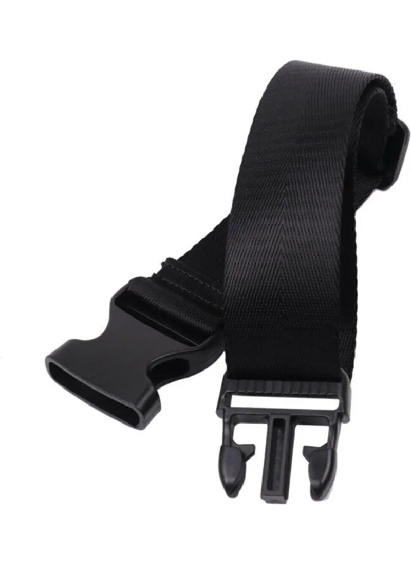 Başkent Çanta Başkent Bag Black 3 Pieces Luggage Suitcase Seat Belt