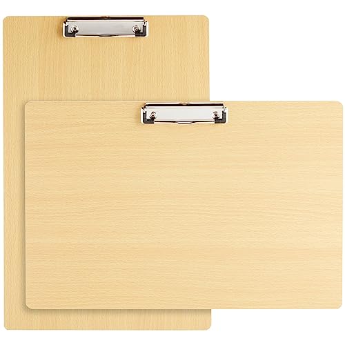 Paper Junkie Extra-Large Legal-Size Wooden Clipboard - Clipboard, Retractable Hook - Surface for Drawing Wooden Board - Multi-Orientation Legal Paper Support - 2-Pack,11.5 x 17.4 in - Image 1