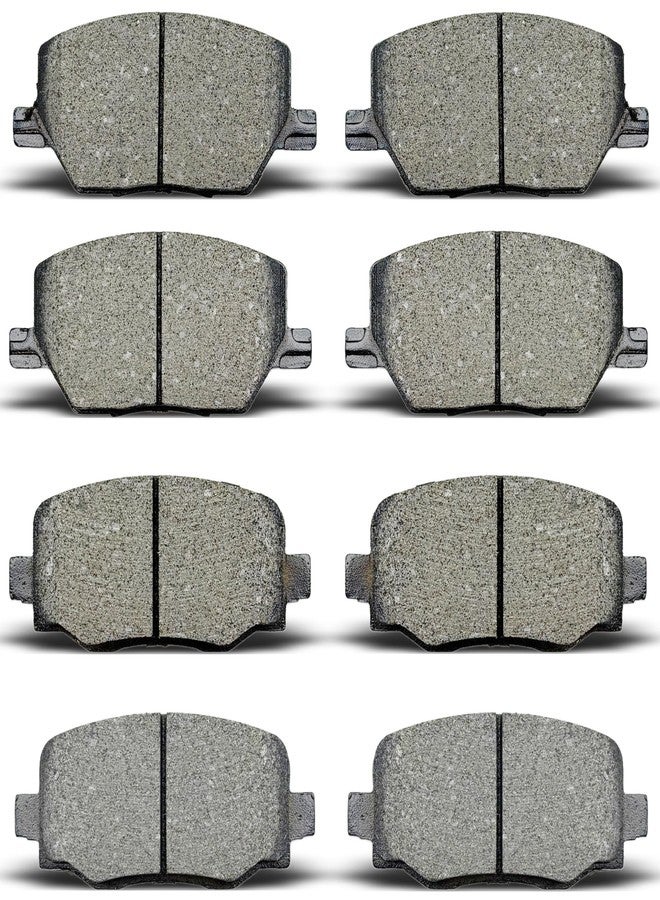ALADICHE Front Rear Brake Pads Set Fit For Fiat 500X 2016-2018,For Jeep Compass 2016-2020,For Jeep Renegade 2015-2019 - Image 1