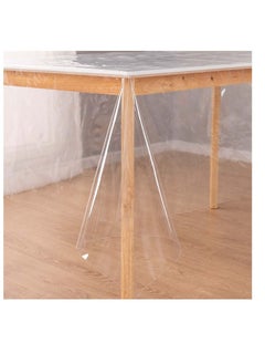 Y&D Rectangle Vinyl Tablecloth,100% Waterproof Heavy Duty Oil Spill Proof Stain Resistant Plastic PU Table Cover with Flannel Backing for Kitchen/Dining/Parties 100*100CM  - Image 1