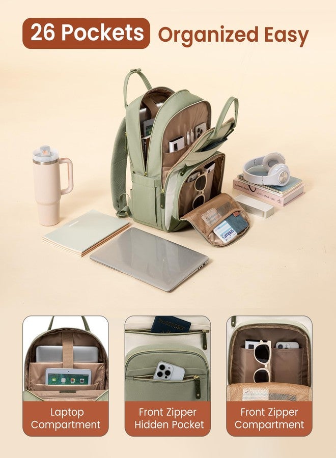 لوف فوك حقيبة ظهر LOVEVOOK للكمبيوتر المحمول للنساء مع جيب كبير لحمل الأكواب، مقاس 15.6 بوصة، مناسبة للمدرسة والجامعة، وللممرضات والمعلمات، وللعمل والسفر، ولأجهزة الكمبيوتر المحمولة، متوفرة بألوان بيج وأبيض مائل للبيج وأصفر ترابي. - Image 3
