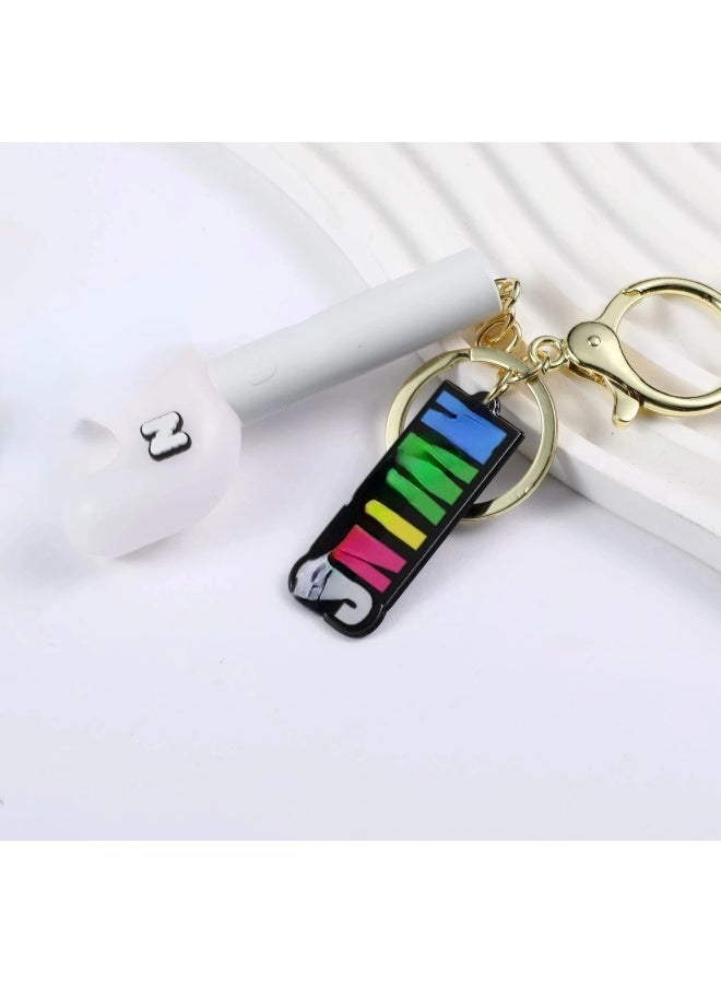 Generic Cute KPOP Light Keychain Silicone Stick Pendant Keyring Bag Accessories Birthday Gift-Color:B-Ships From:CHINA - Image 1