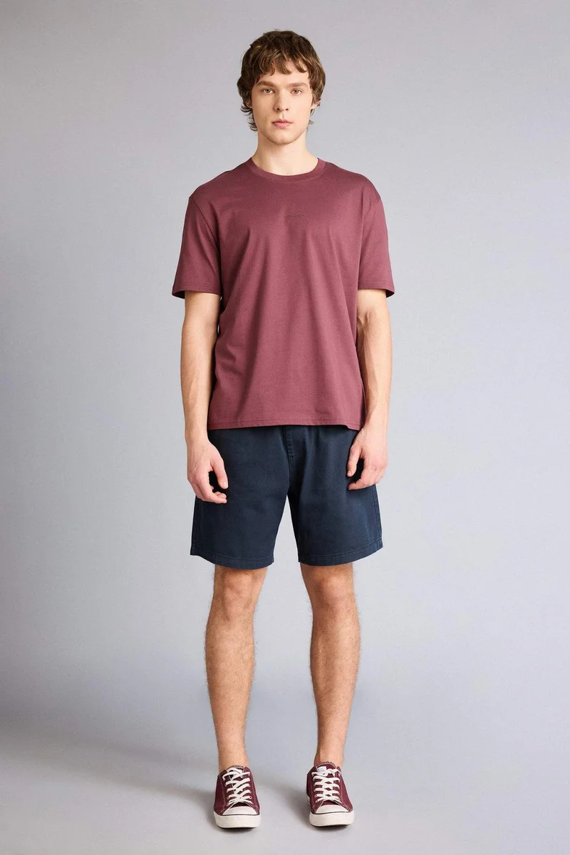 ديفاكتو 100% Cotton Regular Fit Printed Short Sleeve T-Shirt