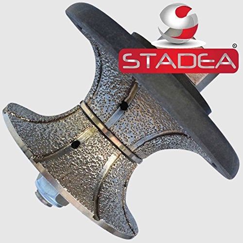 STADEA Diamond Profile Wheel/Profile Grinding Wheel Full Bullnose 20 MM 3/4" high for Grinder Polisher Tile Granite Marble Concrete Shaping/Diamond Profiling - Image 3