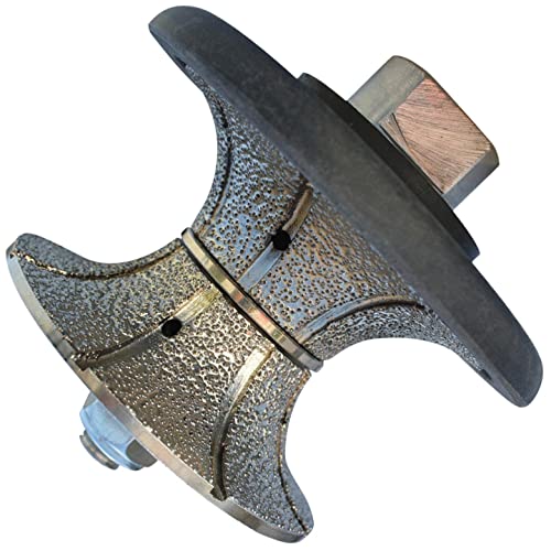 STADEA Diamond Profile Wheel/Profile Grinding Wheel Full Bullnose 20 MM 3/4" high for Grinder Polisher Tile Granite Marble Concrete Shaping/Diamond Profiling - Image 1