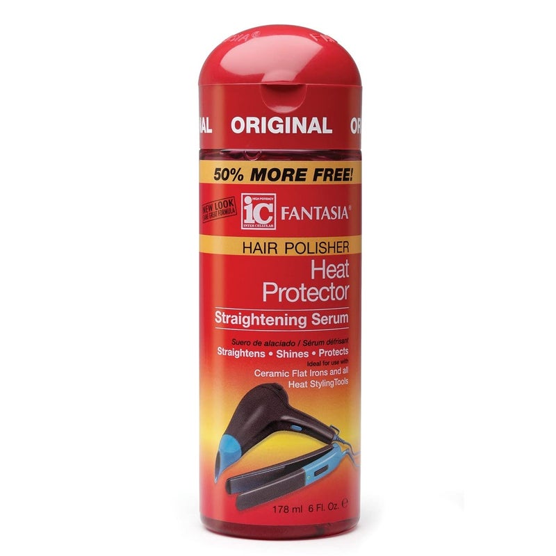 Fantasia Fantasia High Potency IC Heat Protector Straightening Serum, Hair Polisher, 6 oz. - Image 1