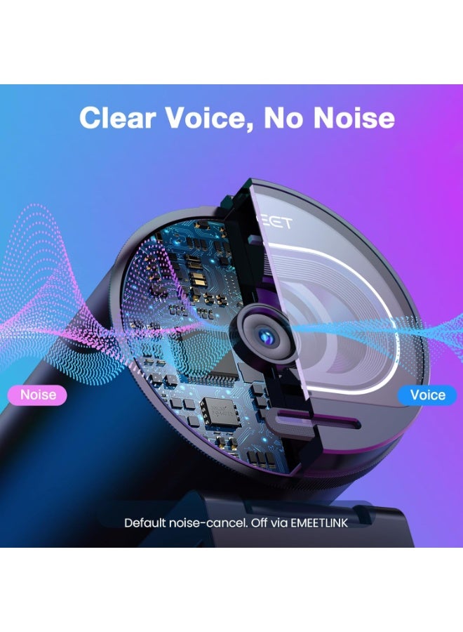 إي ميت كاميرا ويب S600 بدقة 4K للبث المباشر - مستشعر سوني بدقة 4K، ضبط تلقائي للصورة بتقنية PDAF، دقة 1080 بكسل بمعدل 60 إطارًا في الثانية، ميكروفونان لإلغاء الضوضاء - Image 5