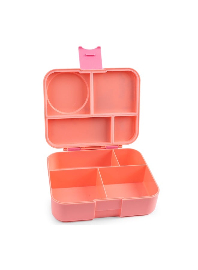 Cocobee Whale Bento Lunch Box With Food Jar, 4 Compartments - Pink - Image 5