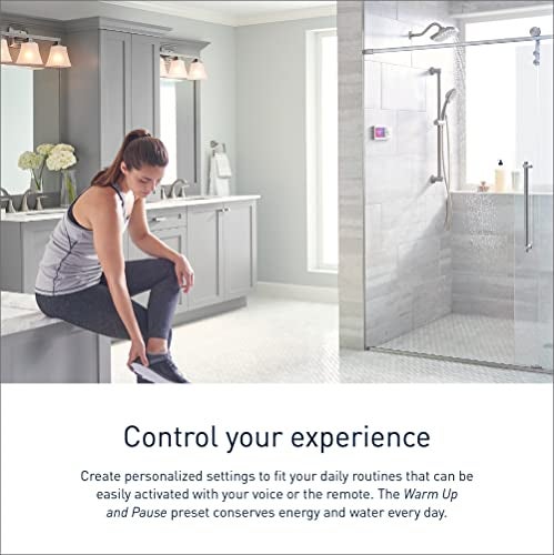 Moen Matte Black Smart Shower 4-Outlet Digital Water Controller for Thermostatic Shower Valve, TS3304BL - Image 4