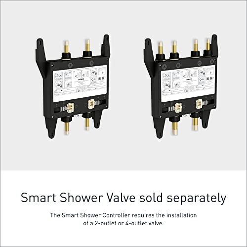 Moen Matte Black Smart Shower 4-Outlet Digital Water Controller for Thermostatic Shower Valve, TS3304BL - Image 5