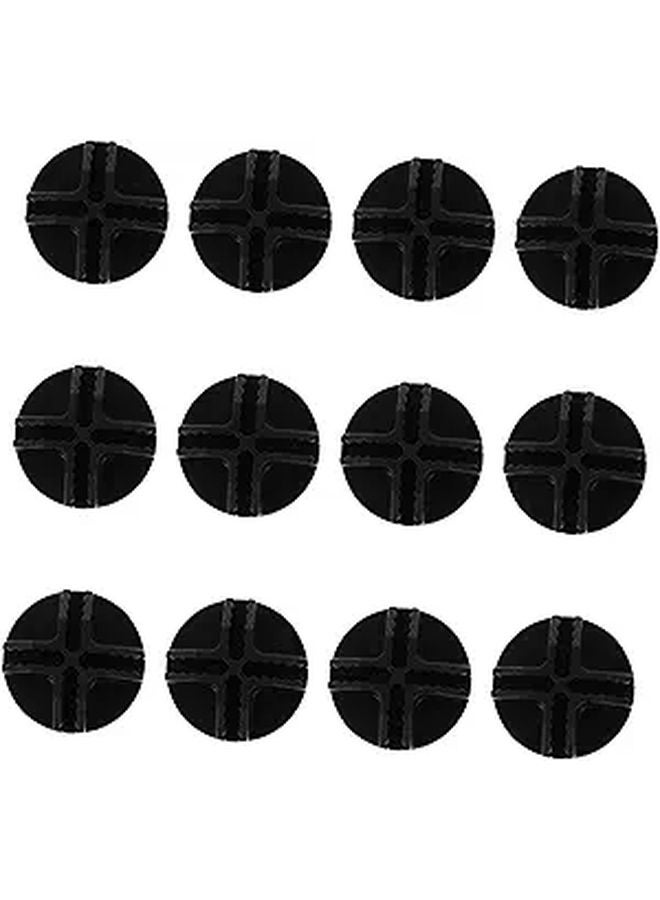 12Pcs Black Closet Buckles for DIY Pet Cage Connectors Easy Installation Sturdy Shelf Parts Home Organization - Image 1