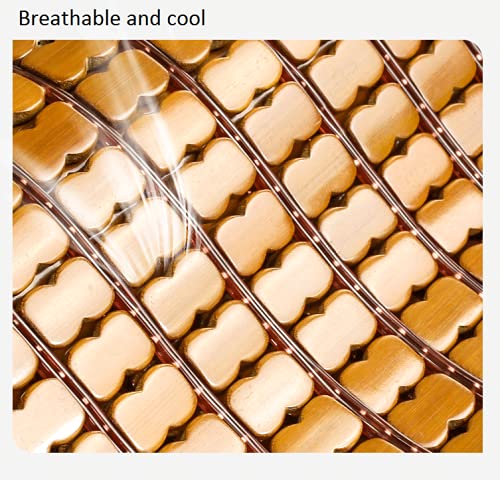 Maricome 2PCS Bamboo Seat Cushions Summer Chair Cushion Car Seat Pad, Breathable Anti-Slip Size 45X45CM - Image 5