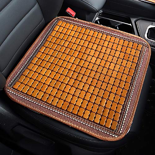 Maricome 2PCS Bamboo Seat Cushions Summer Chair Cushion Car Seat Pad, Breathable Anti-Slip Size 45X45CM - Image 2