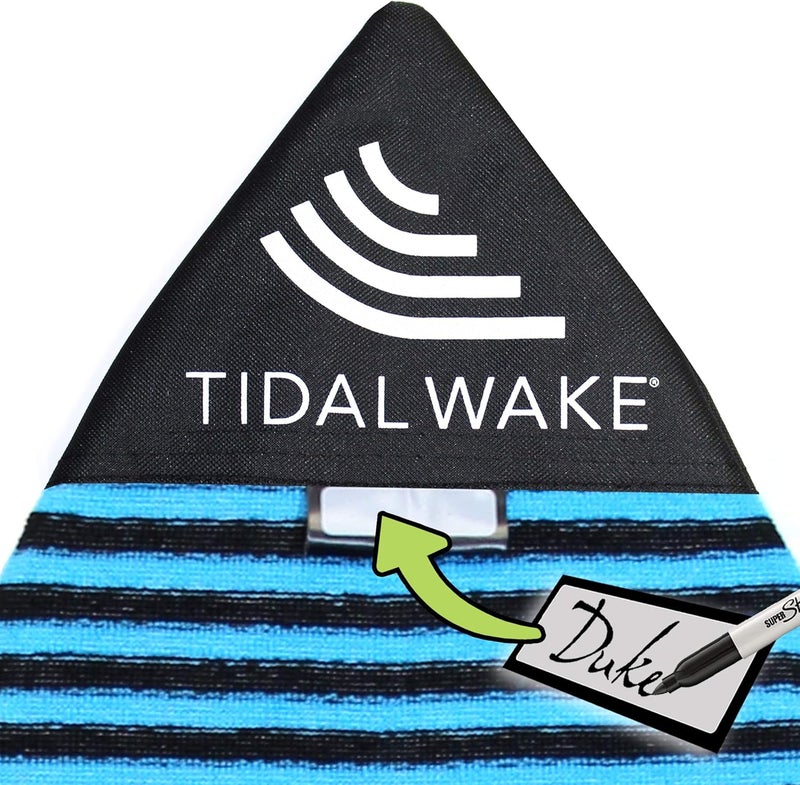 Tidal Wake TAG-IT Pointed Nose Surf & Wake Board Sock Bag with Built-in Name Tag, 52-53" Personalize with Your Name! - Image 1