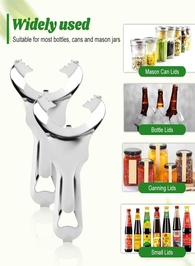QWLWBU 2 PCS Mason Jar Opener No Lid Dents or Damage,Multi-Purpose for Bottle Opener and Various Lids Canning Jar Opener,Easy Twis-t Manual Handheld Top Remover Bottle Opener Made For Lifetime - Image 3