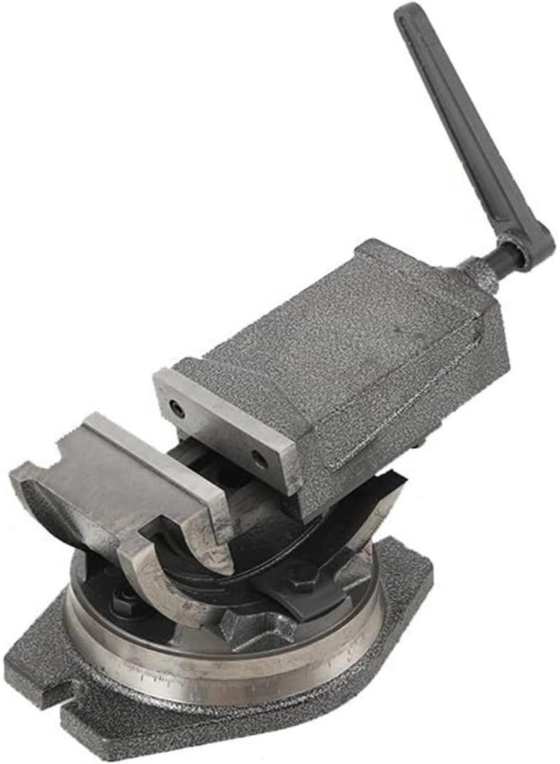 GGOOT 2 Axis Tilting Vice, 100 mm Adjustable Hardware Swivel Jaw Clamp, Cross Slide Vice Work Bench Tool, 360° Adjustable Angle, Tilting Angle Vice for Drilling Milling Grinding  - Image 5