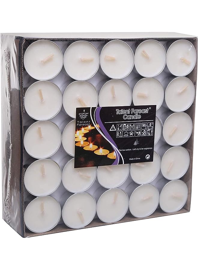 PROMASS Decorative Candles Small Tealight Scented Candles Pack of 50, Perfumed Candles Home Decor, Dinner, White, SELZ-TMM - Image 1