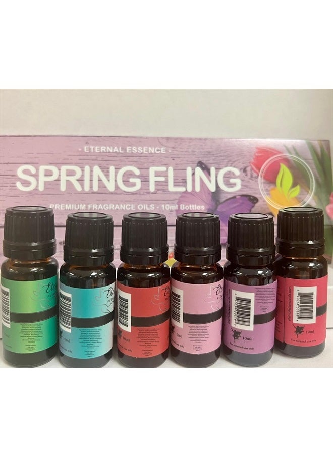 Eternal Essence Oils Spring Fling - Gift Set of 6 Premium Fragrance Oils - Sweet Grass, Lilac & Lilies, Lavender Breeze, Sweet Pea, Honeysuckle and Enchanted Orchid - 10ML  - Image 4