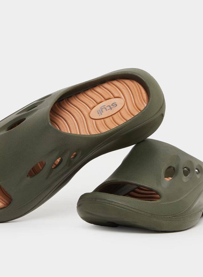 Styli Styli Plain Cut Out Chunky Slides  - Image 3