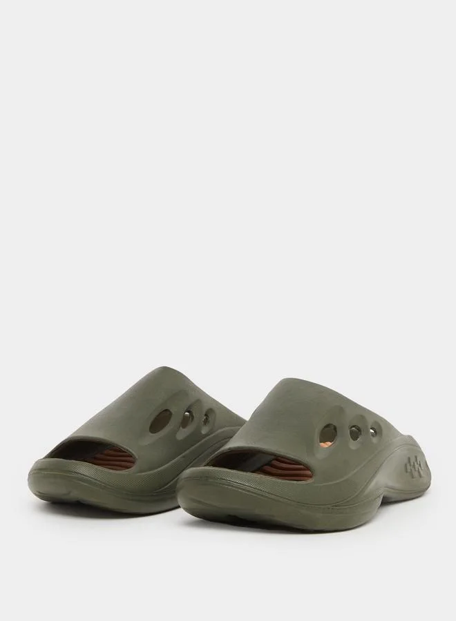 ستايلي Styli Plain Cut Out Chunky Slides