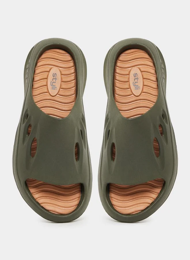 Styli Styli Plain Cut Out Chunky Slides