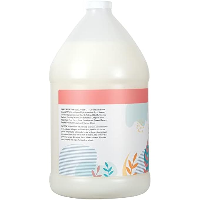 ginger lily farms BOTANICALS MOISTURIZING SHAMPOO FOR ALL HAIR TYPES, 100% VEGAN & CRUELTY-FREE, APPLE PEAR SCENT, 1 GALLON REFILL (128 FL OZ) - Image 3