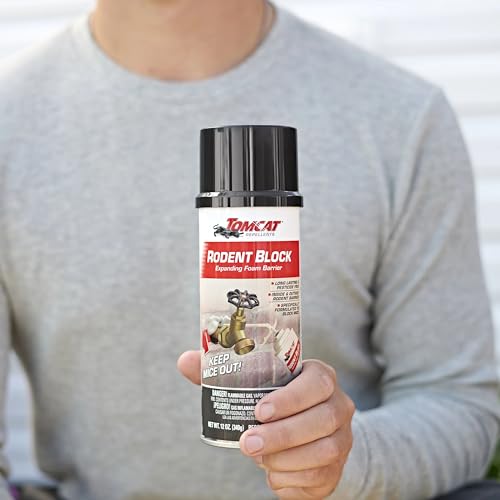 Tomcat Rodent Block Expanding Foam Barrier, Fills Gaps to Keep Mice From Entering the Home, 12 oz. - Image 2