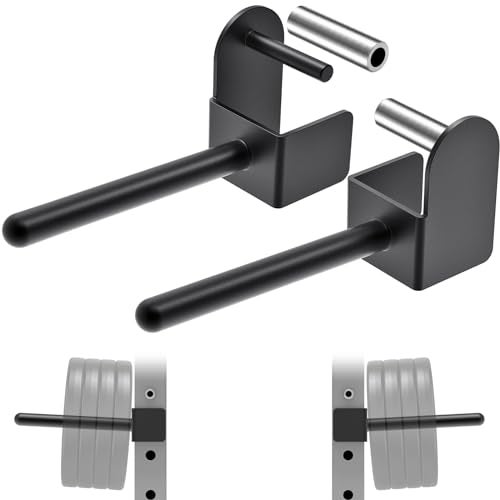 Kipika Weight Plate Holder for 3x3 Power Rack - Heavy Duty Steel Storage Rack for 1" Weight Plates - Fits 3x3 Power Rack with 1" or 5/8" Hole - Holds up to 300 lbs. per Rack - Set of 2 - Image 1