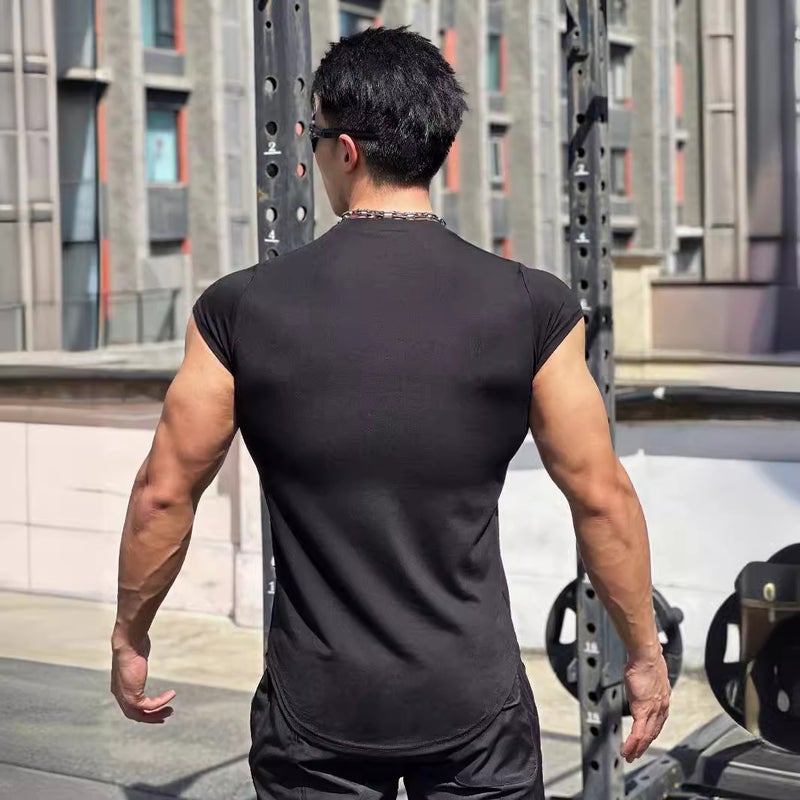 Summer Sport Short Sleeve Men's Fitness Casual T-Shirt - Image 2