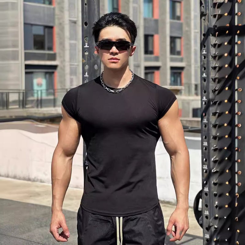 Summer Sport Short Sleeve Men's Fitness Casual T-Shirt - Image 1