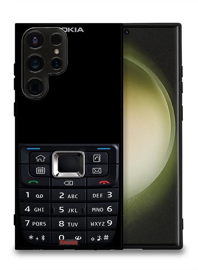 Tolwak Samsung Galaxy S23 Ultra 5G Protective Case Cover Old Phone Pattern - Image 2