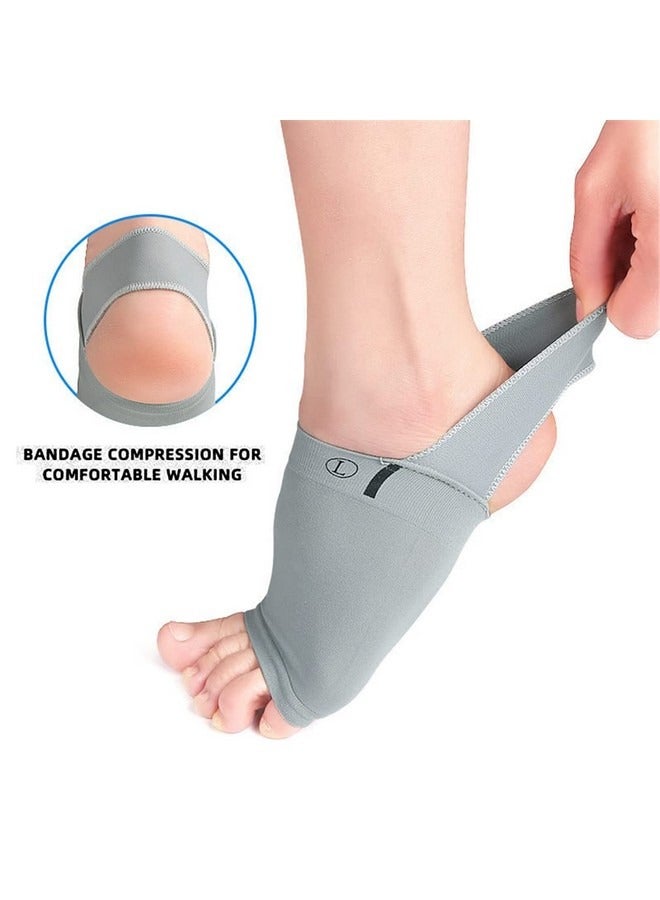 1 Pair Upgrade Metatarsal Compression Sleeve with Gel Pad Inside,Arch Support for Flatfoot and Plantar Fasciitis Pain Relief,Women and Men - Image 3