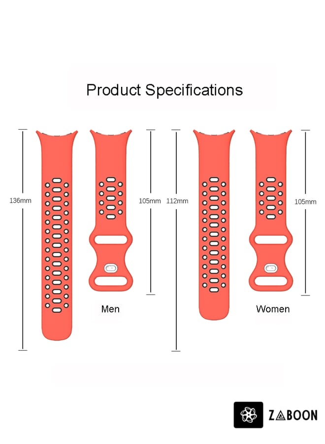 Zaboon Google Pixel Watch Two-Color Silicone Watch Band Man - Image 4