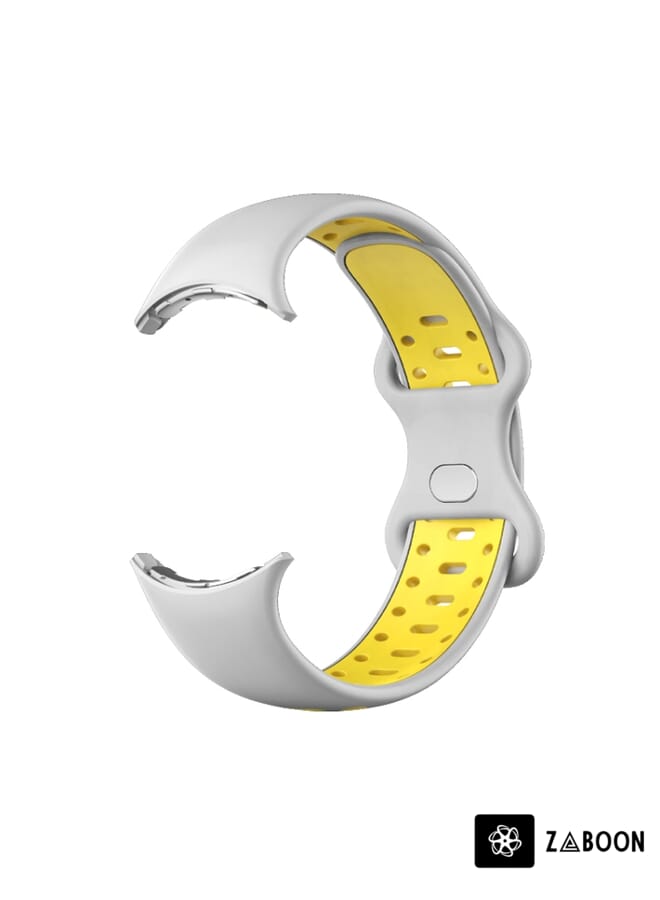 Zaboon Google Pixel Watch Two-Color Silicone Watch Band Man - Image 2