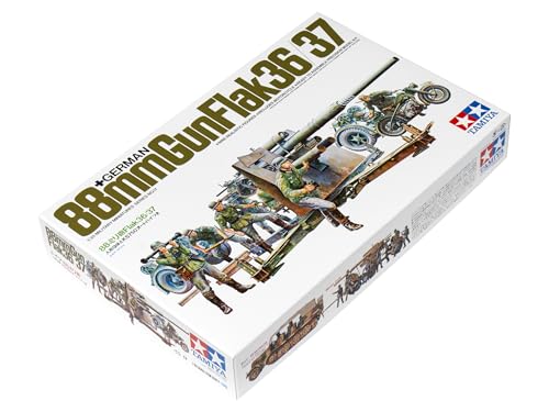 Tamiya Models German 88mm Gun Flak 3637 Model Kit - Image 1