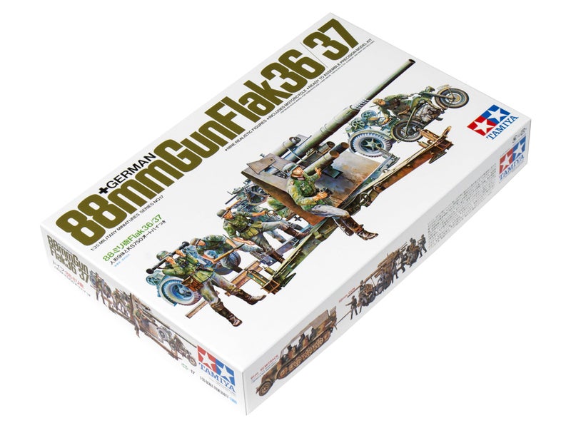 Tamiya Models German 88mm Gun Flak 3637 Model Kit - Image 4