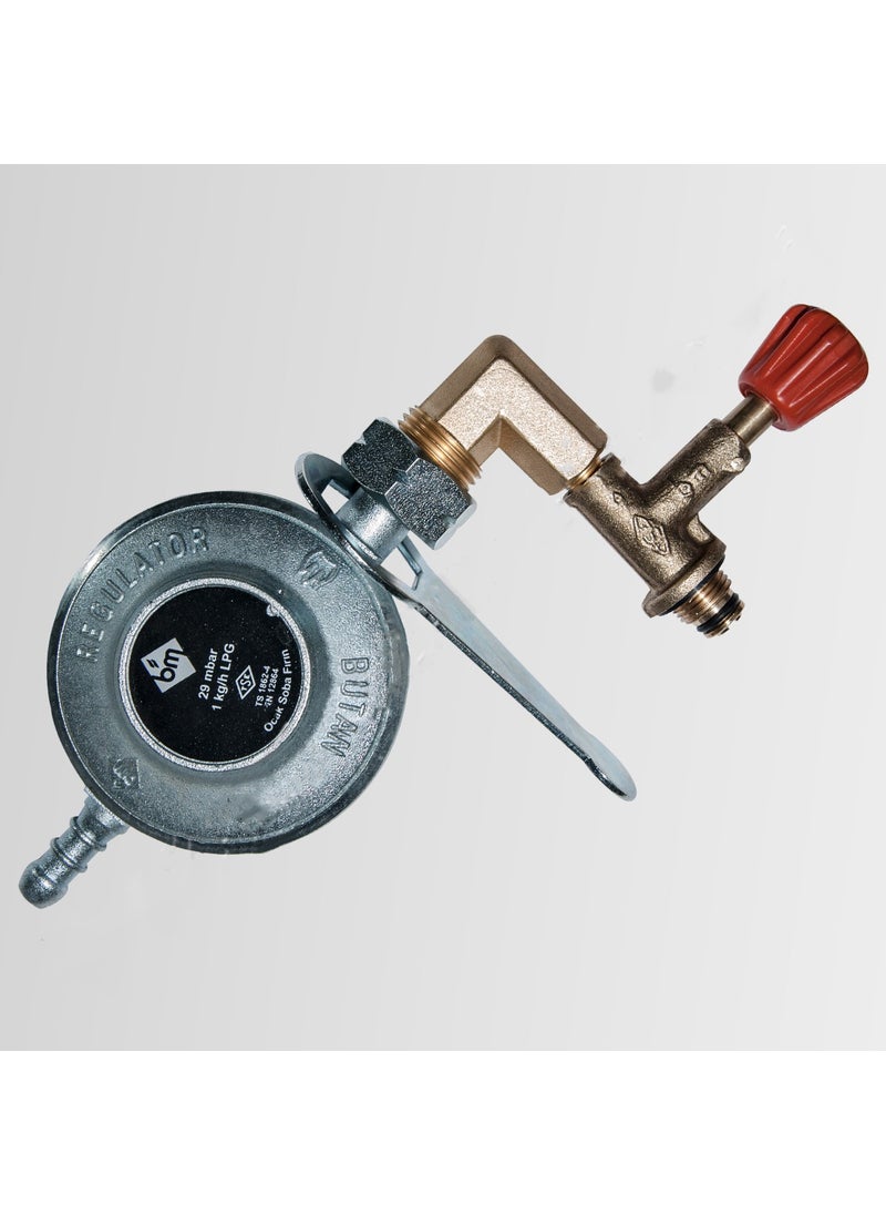Bm Apparatus to Convert Picnic Cylinder to Large Cylinder - Camping Cylinder Regulator - Regulator with Wide Tap  - Image 1