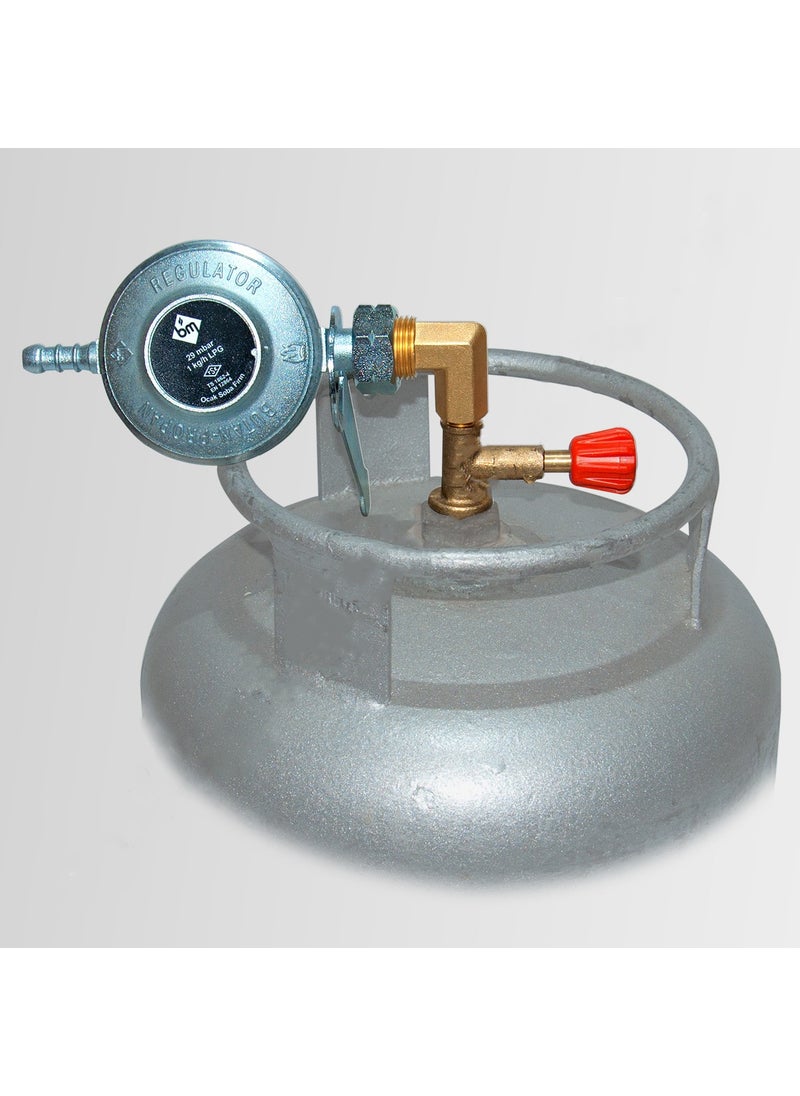 Bm Apparatus to Convert Picnic Cylinder to Large Cylinder - Camping Cylinder Regulator - Regulator with Wide Tap  - Image 2