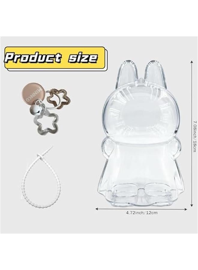 Arabest Protective Case for 17cm Wings of Fortune,Acrylic Display Case with Silicone Strap and Keychain,Clear Storage Cover ,Clear Display Case for Dolls ,No Dolls Included (for Wings)  - Image 2