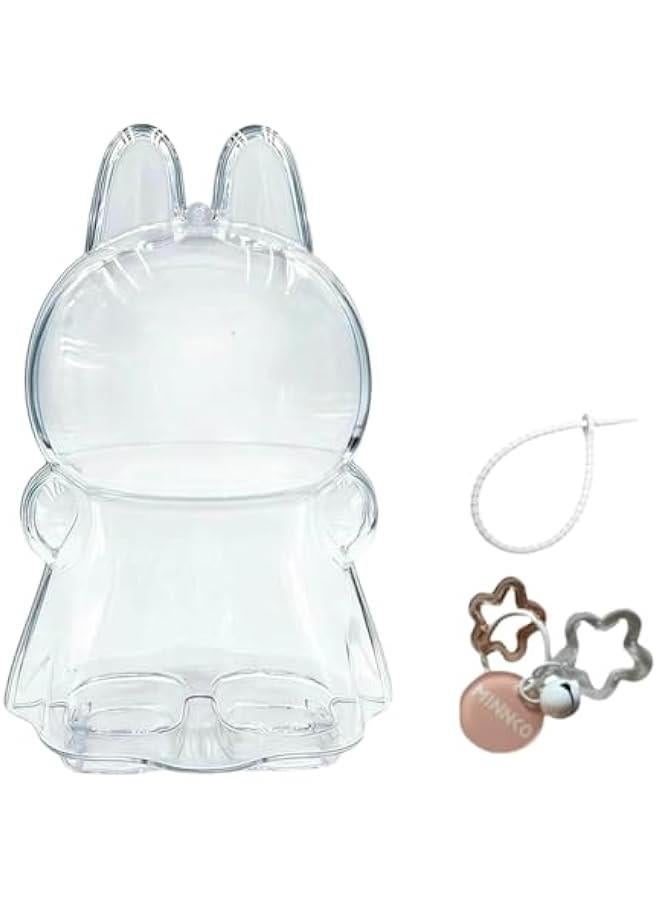 Arabest Protective Case for 17cm Wings of Fortune,Acrylic Display Case with Silicone Strap and Keychain,Clear Storage Cover ,Clear Display Case for Dolls ,No Dolls Included (for Wings)  - Image 1