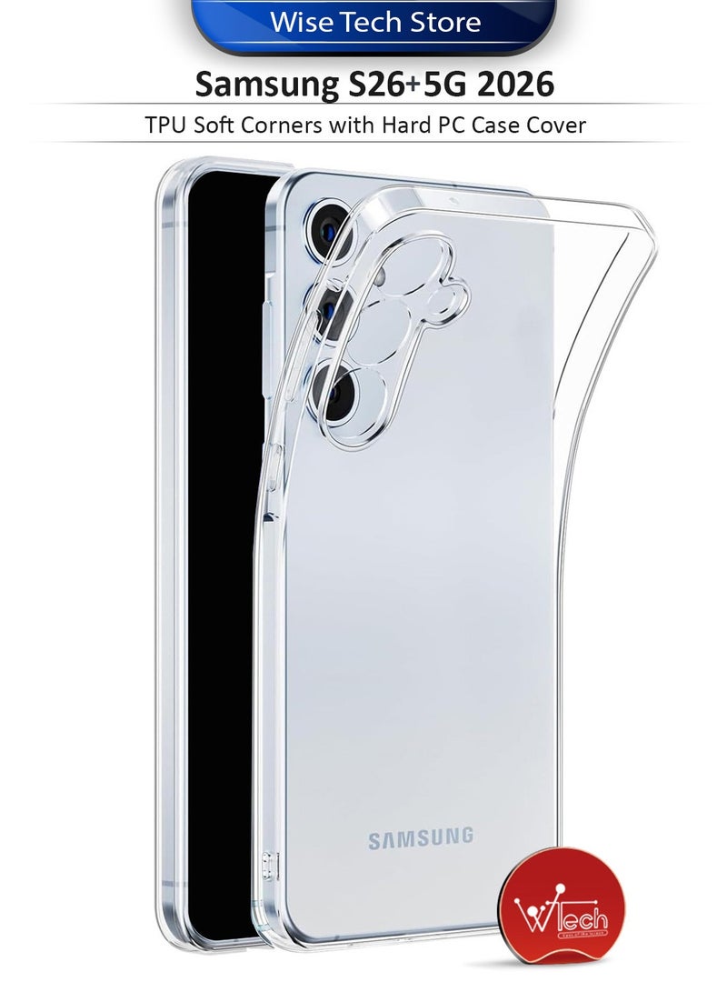 CHAPPELINE Samsung Galaxy S26 Plus / S26+ 5G 2026 TPU Soft Corners with Hard PC Case Cover (MCTPTN) - Clear - Image 1