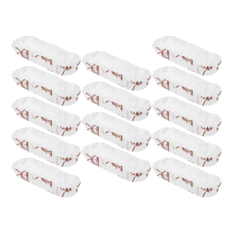 White Disposable Non Stick Baking Cups High Temperature Resistant Pastry Liners 100pcs - Image 2