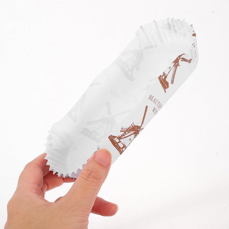 White Disposable Non Stick Baking Cups High Temperature Resistant Pastry Liners 100pcs - Image 4