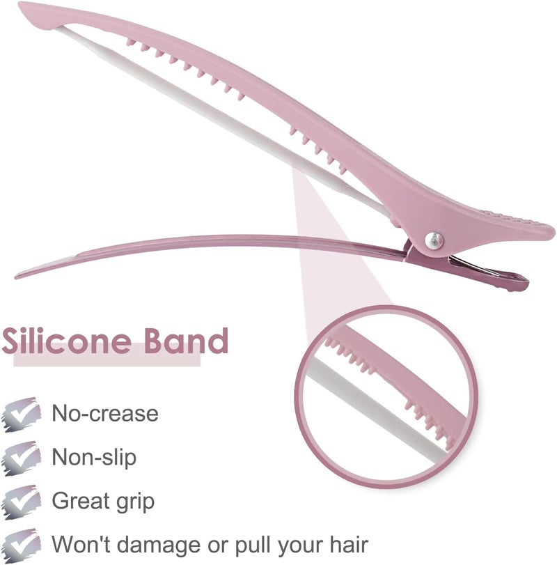 AIMIKE 6 Pcs Hair Clips for Styling Section, No Crease Duck Billed Cut Ears, Hair Styling Clips, Hair Clips, Salon Hair Section Clips - Image 3
