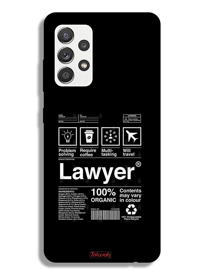 Tolwak Samsung Galaxy M32 5G Protective Case Cover Lawyer Sticker - Image 1